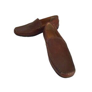 Mens Bass brown Hank Loafer Driving Shoe Sz 8.5 D Leather Upper Like New